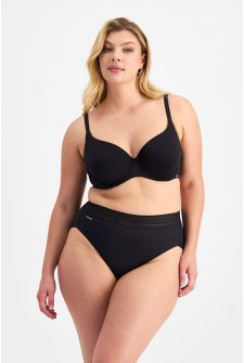 Jockey No Panty Line Promise Sheer Tops Hi Cut Black