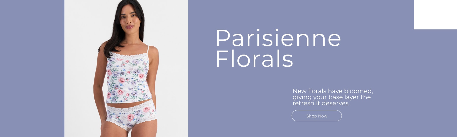 New Florals have bloomed, giving your base layer the refresh it deserves. 